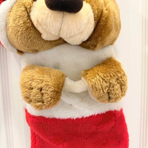 🎄3/$20‼️Vintage 3D Teddy Bear Christmas Stocking - Picture 7 of 12
